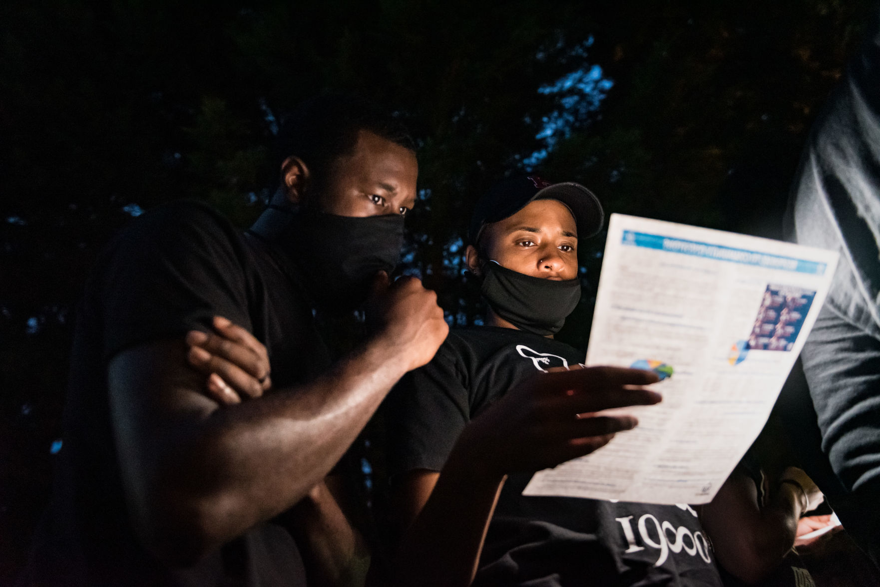 Protest at Mayor Allen Joines' House